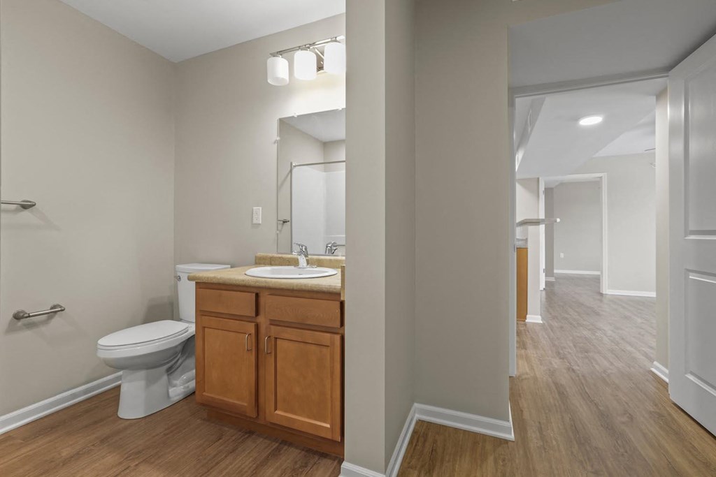 a bathroom with a toilet and a sink and a mirror