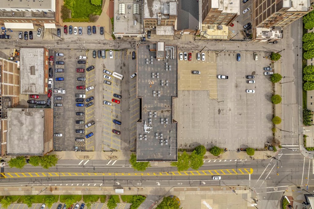 arial view of a building