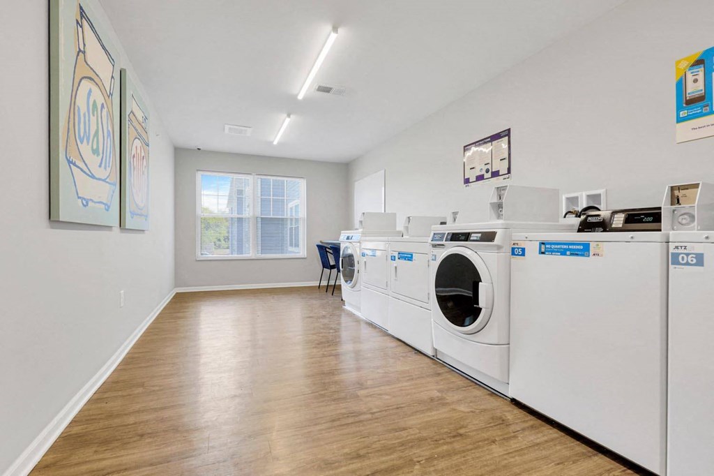 our apartments have a laundry room with washes and dryers