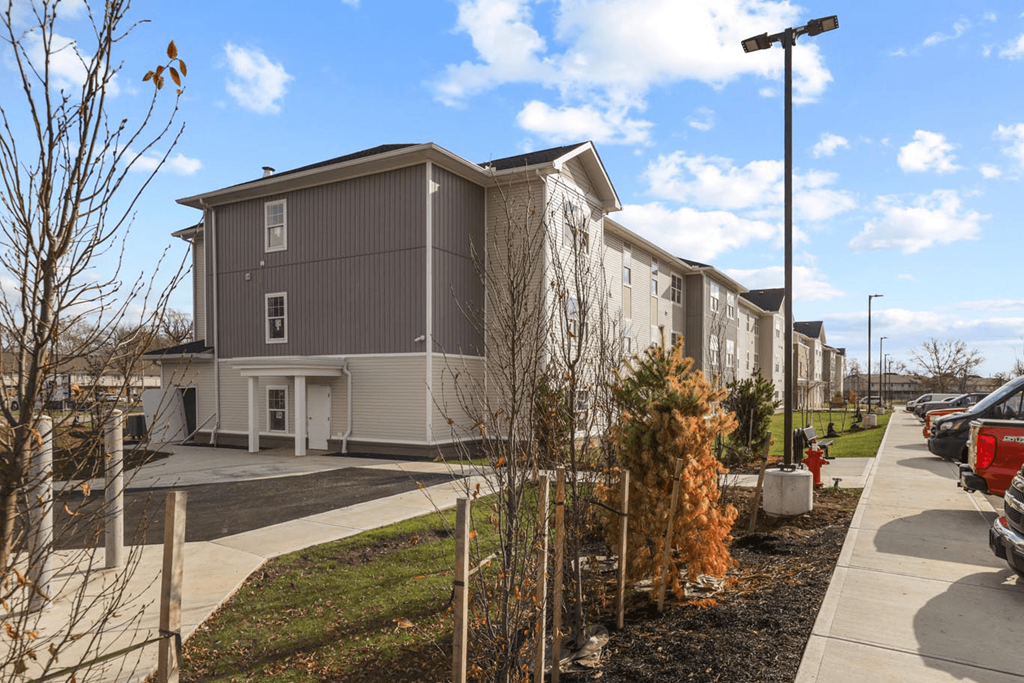 the building where the apartment is located