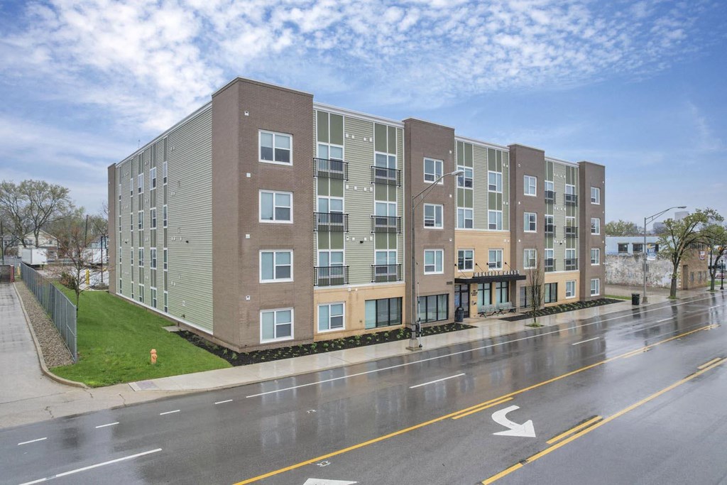 the building where the apartment is located