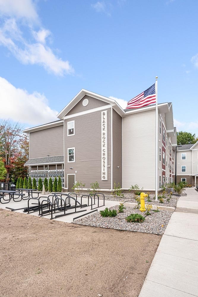 A building with the words "BROOKS CENTER" on it.
