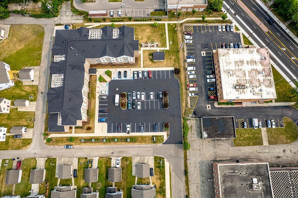 arial view of a building