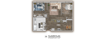 a floor plan of a house with a brown brick floor
