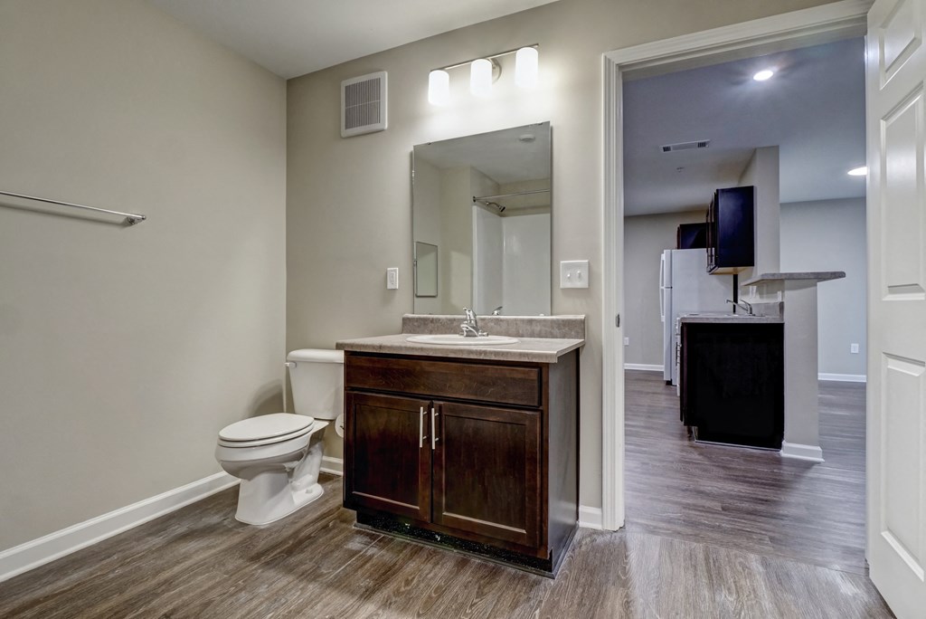 a bathroom with a toilet and a sink and a mirror