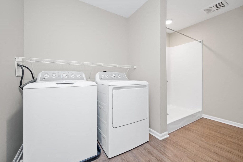 our apartments have a laundry room with a washer and dryer