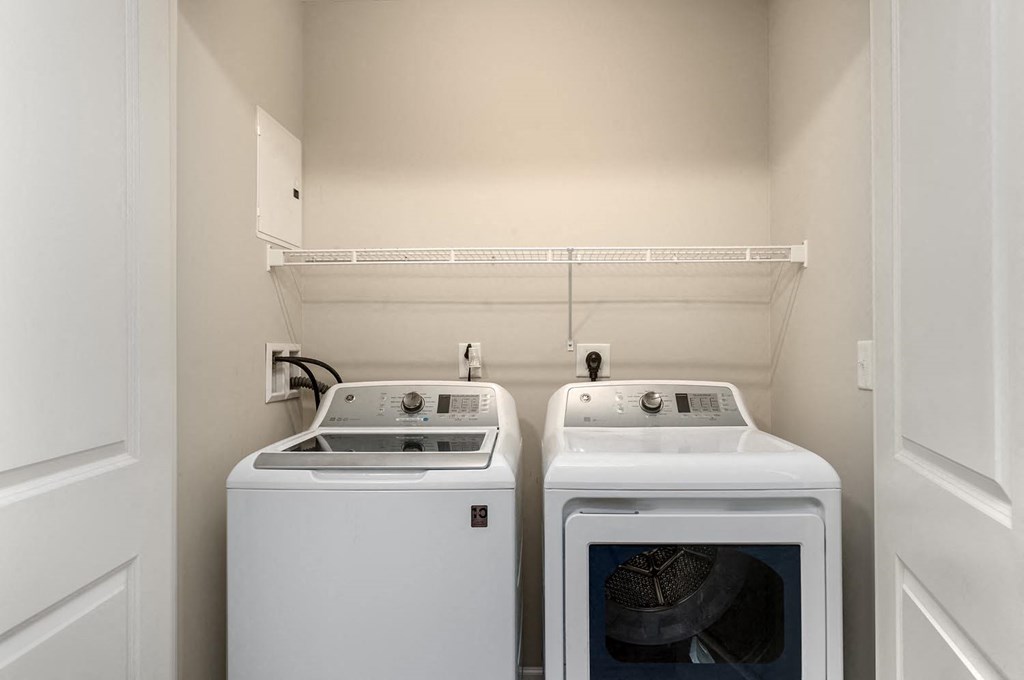 our apartments have a laundry room with a washer and dryer