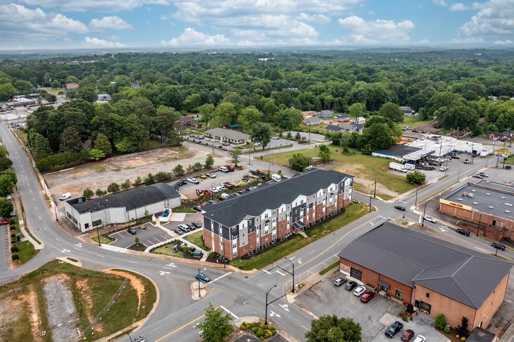 arial view of the station at potomac yard apartments in dc