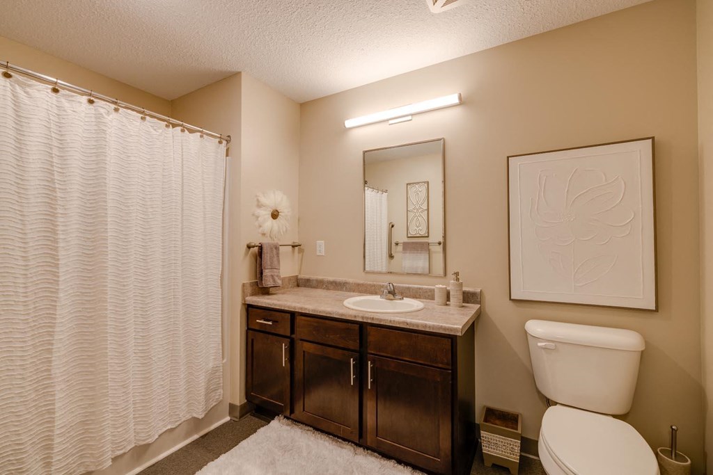 our apartments offer a bathroom with a shower