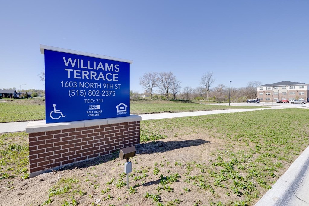 a sign for williams terrace