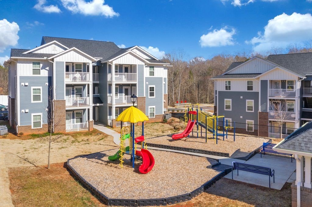 a playground at the preserve at polk apartments