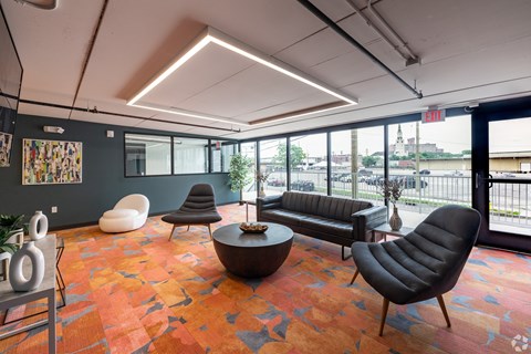 Lobby at The 503 Apartments, Dayton, Ohio