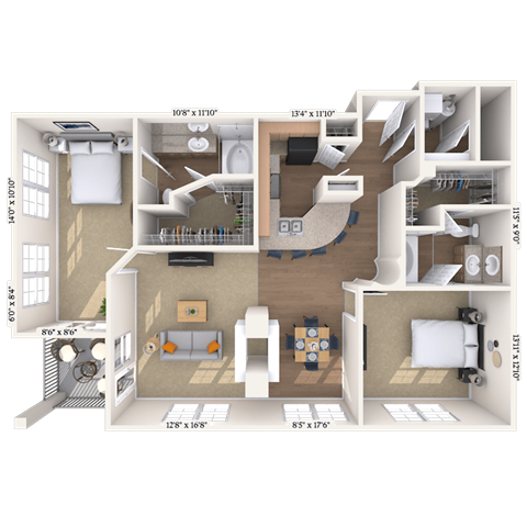 2815 Allen Street #120 Studio-2 Beds Apartment for Rent - Photo Gallery 32