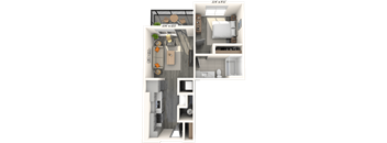 Traditional A0 1x1 598 SF