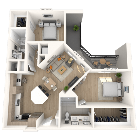 1250 Hitchings Way Studio-3 Beds Apartment for Rent - Photo Gallery 21