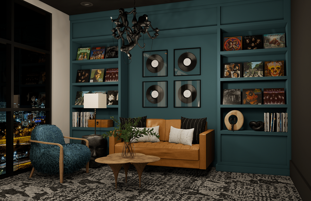 MAA Plaza Midwood Vinyl Listening Room  Luxury Apartments  in Charlotte, NC