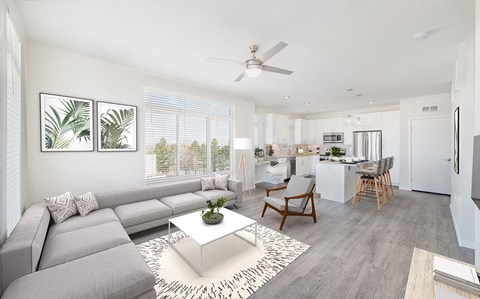 Living Room at MAA Westglenn in Denver, CO