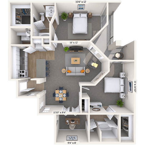 2815 Allen Street #120 Studio-2 Beds Apartment for Rent - Photo Gallery 100