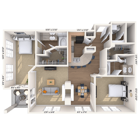 2815 Allen Street #120 Studio-2 Beds Apartment for Rent - Photo Gallery 61