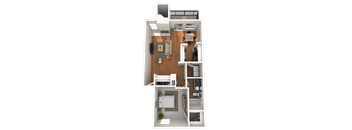Traditional 1x1 846-875 SF