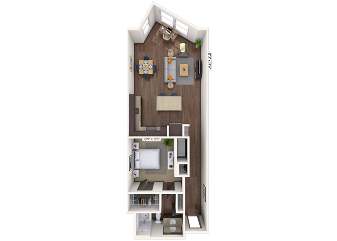Loft 1x1 888-937 SF