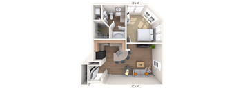 Traditional 1x1 691-771 SF