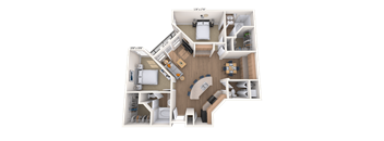 Traditional 2x2.5 1282 SF