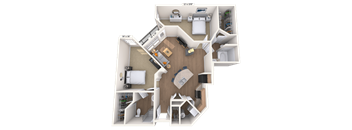 Traditional 2x2 1105 SF