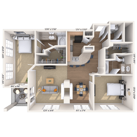 2815 Allen Street #120 Studio-2 Beds Apartment for Rent - Photo Gallery 62