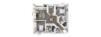 Traditional 2x2 967-978 SF