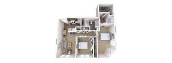 Traditional 2x2 950-1028 SF