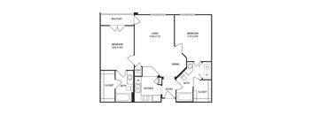 Traditional 2x2 975-977 SF