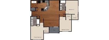 a conceptual drawing of a floor plan of a house