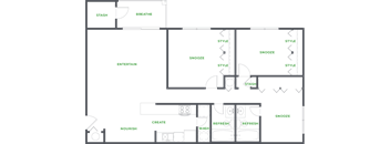 Our 3 Bedroom 2 Bathroom Floor Plan