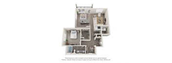 A4 1 bed 1 bath 1040 sq ft