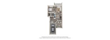 a 1 bedroom floor plan  villas at spring creek