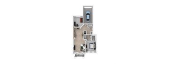 bedroom floor plan an in 1 bed 1 bath