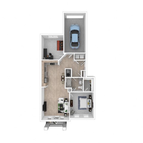 bedroom floor plan an in 1 bed 1 bath