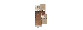 bedroom floor plan B2