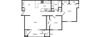 2 BED/1 BATH BALCONY Apartment at Timber Ridge Apartments in Wyoming, MI