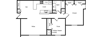 2 BED/1 BATH GARDEN Apartment at Timber Ridge Apartments in Wyoming, MI