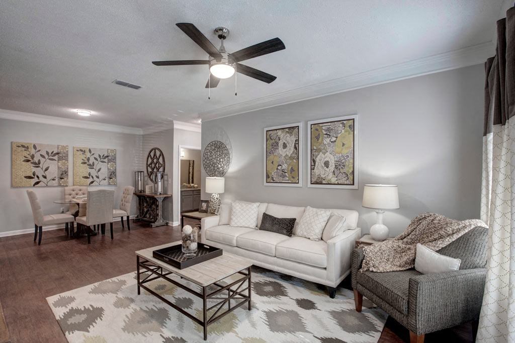 Living Room and Dining Area