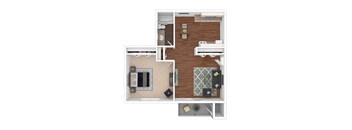 Greenfield Apartments Floorplans - 1x1