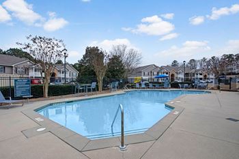 the swimming pool at the apartments for rent