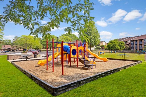 On-site playground and outdoor recreation area at Ridgewood Apartments in Grand Rapids, MI
