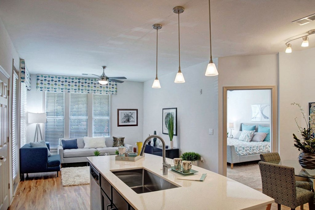 Kitchen and Living Room