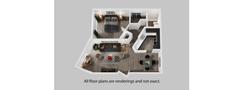 bedroom floor plan an in 3d