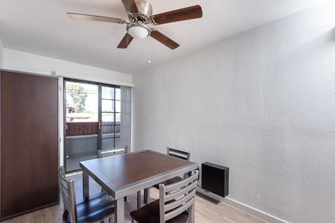 Furnished dining room