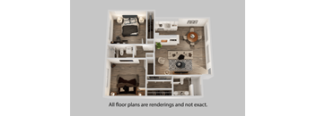 bedroom floor plan an in 1 bed 1 bath