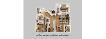 bedroom floor plan an open concept living space with a large window and a balcony